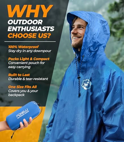 Rain Poncho for Adults