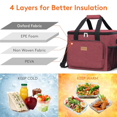 Large Lunch Bag (Burgundy / Jumbo(24L))