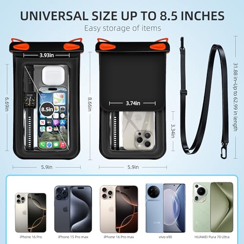 Waterproof Phone Pouch Double Pocket