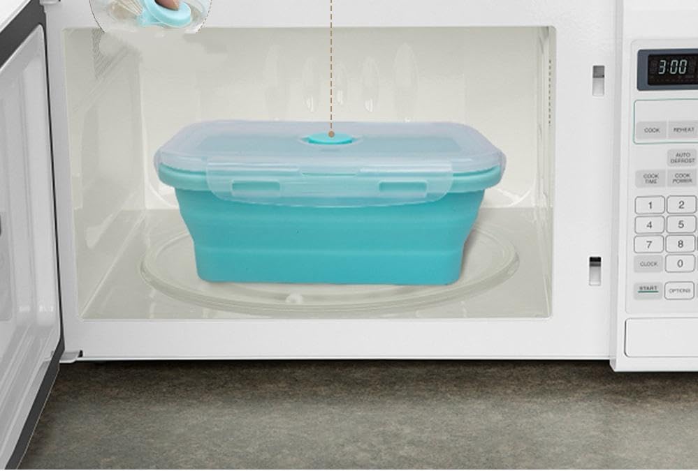 Set of 4 Collapsible Silicone Food Storage Container