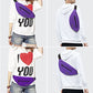 Large Purple Fanny Pack Sling Bag
