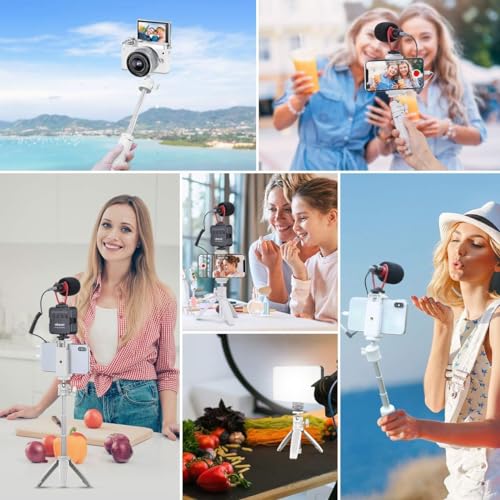 Extension Pole Tripod Mini Selfie Stick Stand Handle Grip Vlogging