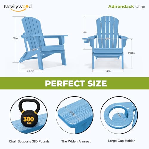 Folding Adirondack Chairs Set of 4 (4 Count)
