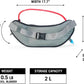USWE Zulo Hydration Hip Pack - with Organizer and Side Pockets, Bounce Free Hip Belt (2L, Black)