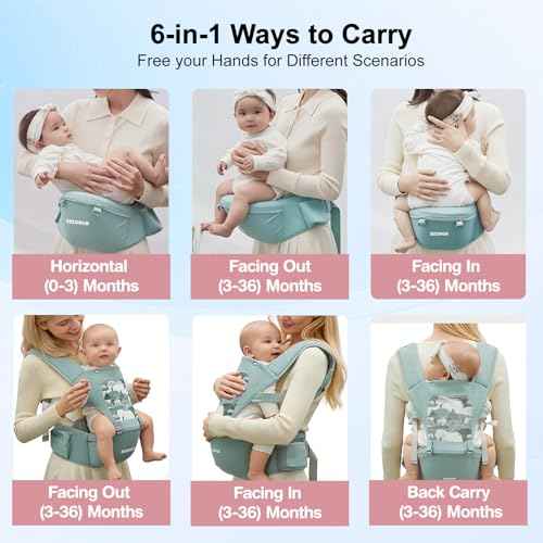 Baby Carrier SEEDNUR Baby Carrier with Hip Seat