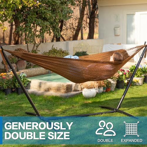 Double Hammock with Stand for Outside