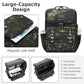 Vintage Backpack Travel Laptop Backpack with usb Charging Port for Women & Men College Backpack Fits 15.6 Inch Laptop Camouflage Green