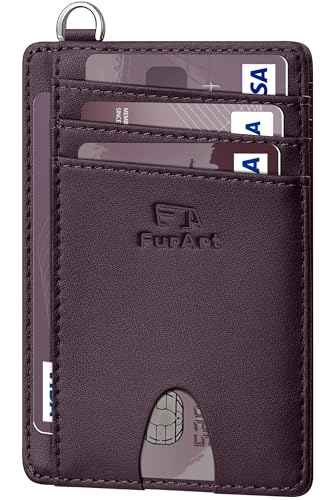 Slim Minimalist Wallet RFID Credit Card Holder for Men
