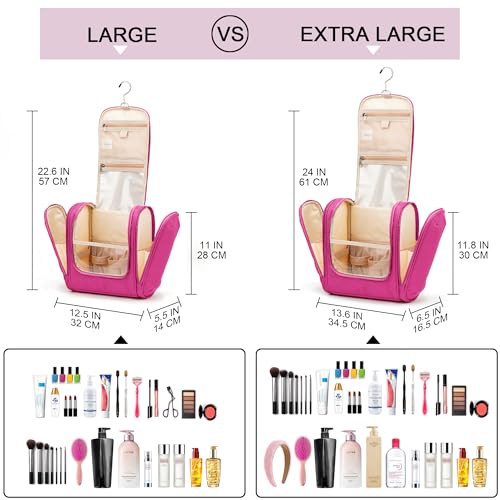 Hanging Travel Toiletry Bag for Women and Men