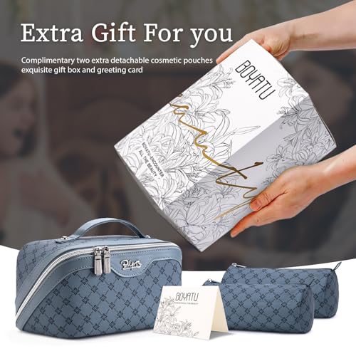Travel Makeup Bag Cosmetic Bags for Women (3 Count)