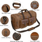 Waxed Canvas Duffle Bag for Men