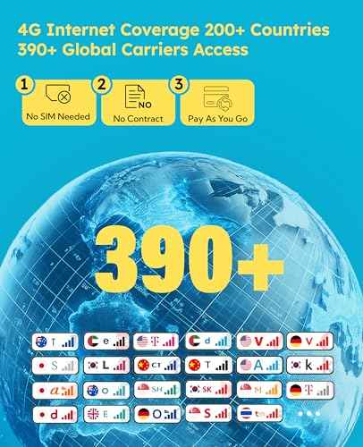 UPP 4G Mobile Hotspot with 60GB US Data &12GB Global Data