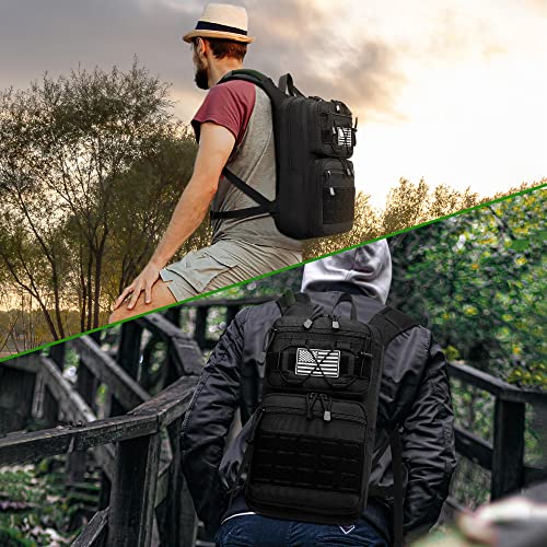 1050D Tactical Hydration Backpack with 3L TPU Water Bladder