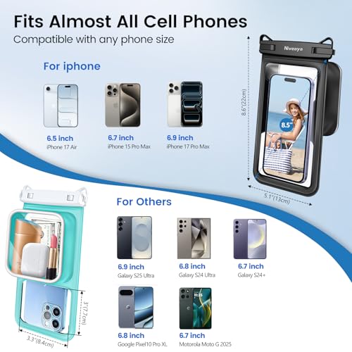 Large Waterproof Phone Pouch (2 Count)