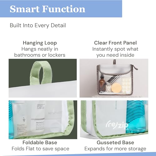 Clear Quart Travel Toiletry & Cosmetic Bag