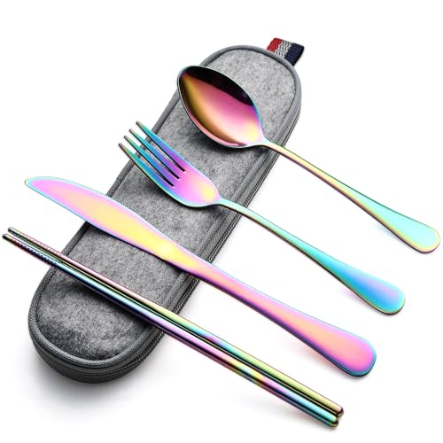 Travel Utensils with Case (5 Count)