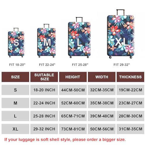 Travel Luggage Cover Suitcase Cover Protector Skins 18