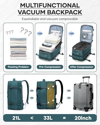 Vacuum Backpack Travel with Pump