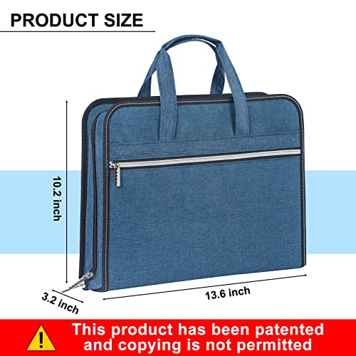 Heavy Duty Accordian File Organizer with Handle