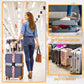 Adjustable Travel Luggage Strap Suitcase Belt Travel Bag Accessories 1.96 in W x 6.4 ft L (4 Count)