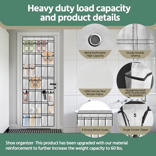 35 Pocket Over the Door Shoe Organizer (35 Count)
