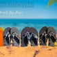 Flip Flops for Women Arch Support Summer Beach Sandals Grey Size 9