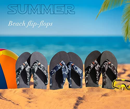 Flip Flops for Women Arch Support Summer Beach Sandals Grey Size 6.5