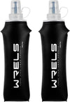 Folding Soft Flask Portable Collapsible Running Lightweight Water Bottle for Outdoor Sports,Travel with Mouthpeice Cover