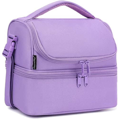 Double Decker Cooler Insulated Lunch Bag Large Tote for Boys