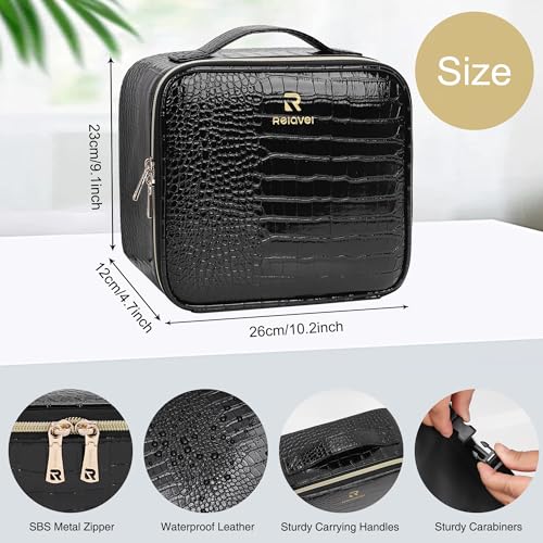 Makeup Train Case With LED Mirror