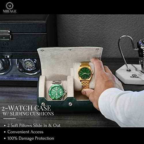 Watch Travel Case for Men Watch Roll for Travel Organizer and Display Watch Case (31 Count)
