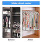 Hanging Clothes Storage with 4" Gusseted Garment Covers