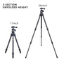 28-inch/1.1 lb Mini Portable Carbon Fiber Tripod, Lightweight and Compact Travel Desktop Tripod for Mobile Phones, Mirrorless Cameras, Camcorders, Projectors, Webcams