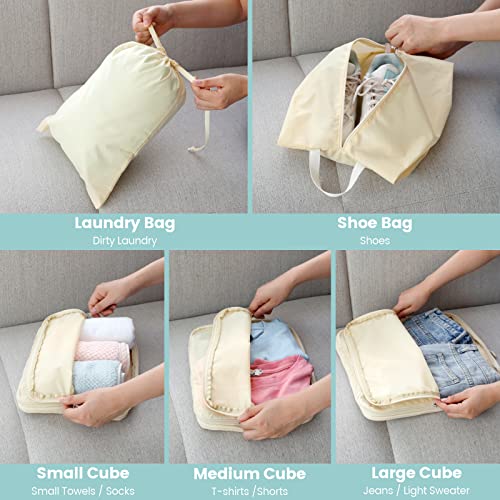 Compression Packing Cubes for Travel (6 Count)
