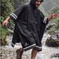 Adult Rain Poncho Waterproof Hooded Raincoat Lightweight Packable
