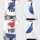 Large Blue Crossbody Fanny Pack for Women Men
