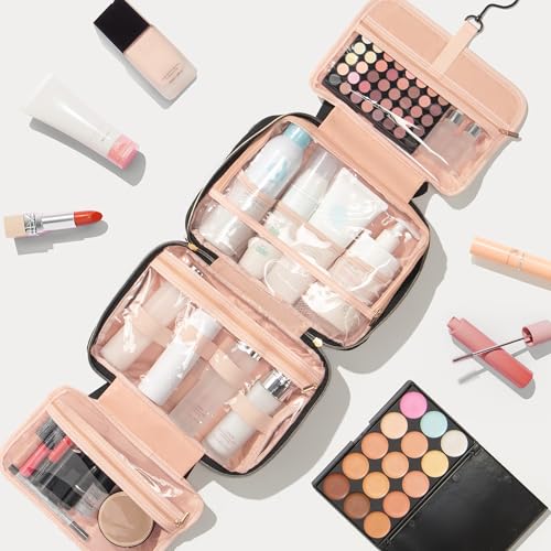 Personalized Hanging Toiletry Bag Travel Makeup & Cosmetic Bag Organizer (2 Count)