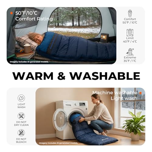 Cotton Flannel XXL Sleeping Bags for Adults Big and Tall
