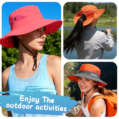 Women's Ponytail Safari Sun Hat