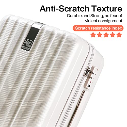 Luggage Sets 2 piece Carry On Luggage with Wheels PC Hard Shell Suitcases Lightweight Checked Travel Luggage Large Travel Suitcase Woman Men 20 (2 Count)
