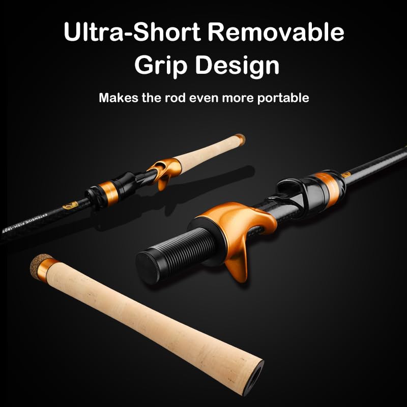PURELURE Telescopic Fishing Rod 6ft