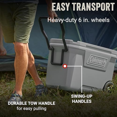 Classic Series Insulated Portable Rolling Cooler with Wheels