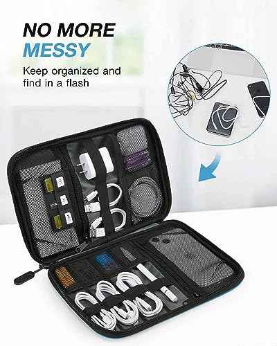 Large Electronics Organizer Travel Case for Tech Accessories