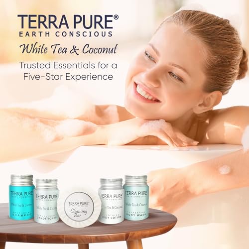 White Tea Hotel Toiletries Amenity Set (300 Fl Oz)