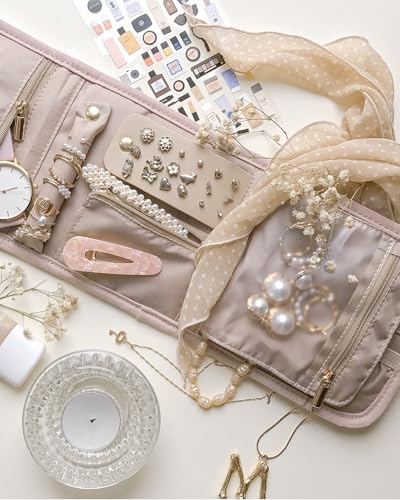 Travel Jewelry Organizer Case Foldable Jewelry Roll