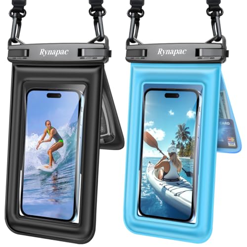 Double Space Floating Waterproof Phone Pouch [Up to 8.5''] (2 Count)
