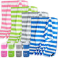 4 Pack(8Pcs) Microfiber Travel Towel, Beach Towel Quick Dry Towel Camping Towel Super Absorbent Compact Lightweight Sports Towel Gym Towel Set for Beach, Gym, Hiking, Pool, Backpacking, Yoga