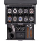 10 Slot Watch Box in Leather with Valet Drawer