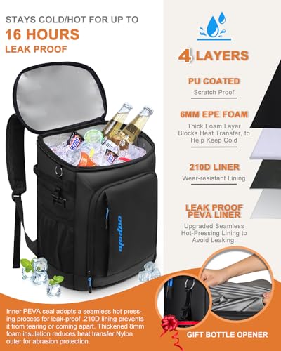 Cooler Backpack Insulated Leak Proof for Women Men Soft Cooler Bag