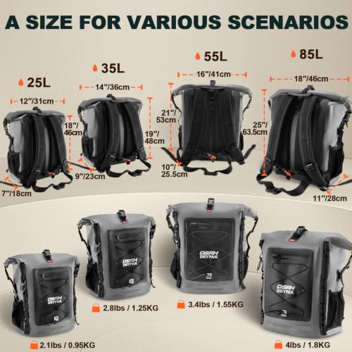 Waterproof Backpack Dry Bag 35L